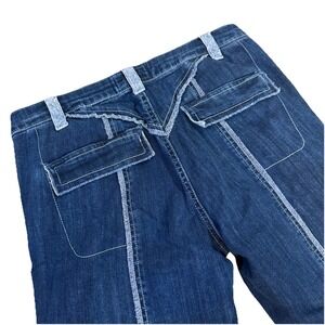 Carlo Colucci‎ Denim Made In Italy Cropped Jeans Designer Women's EU 38